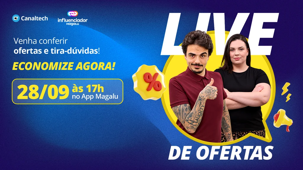 Live do Magalu com Canaltech terá ofertas em celulares, fones e mais