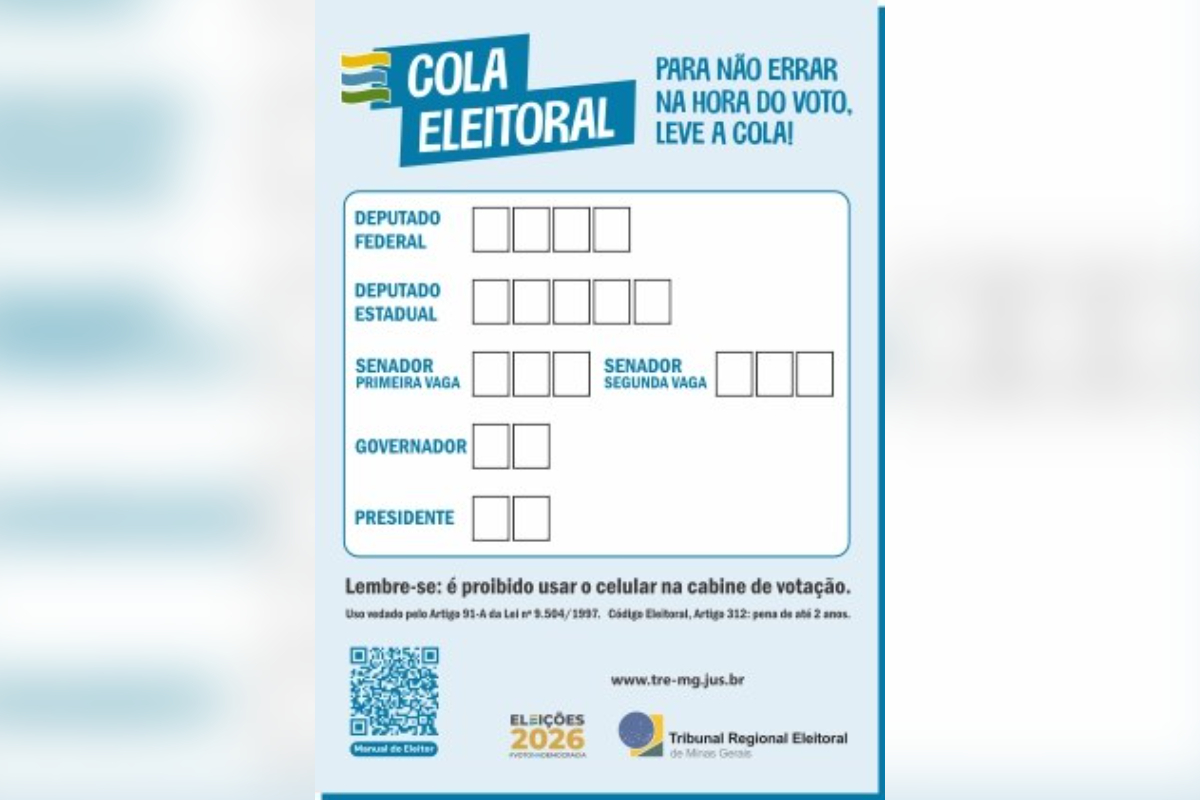 Mascotes de clubes mineiros incentivam eleitores a usar "colinha" eleitoral