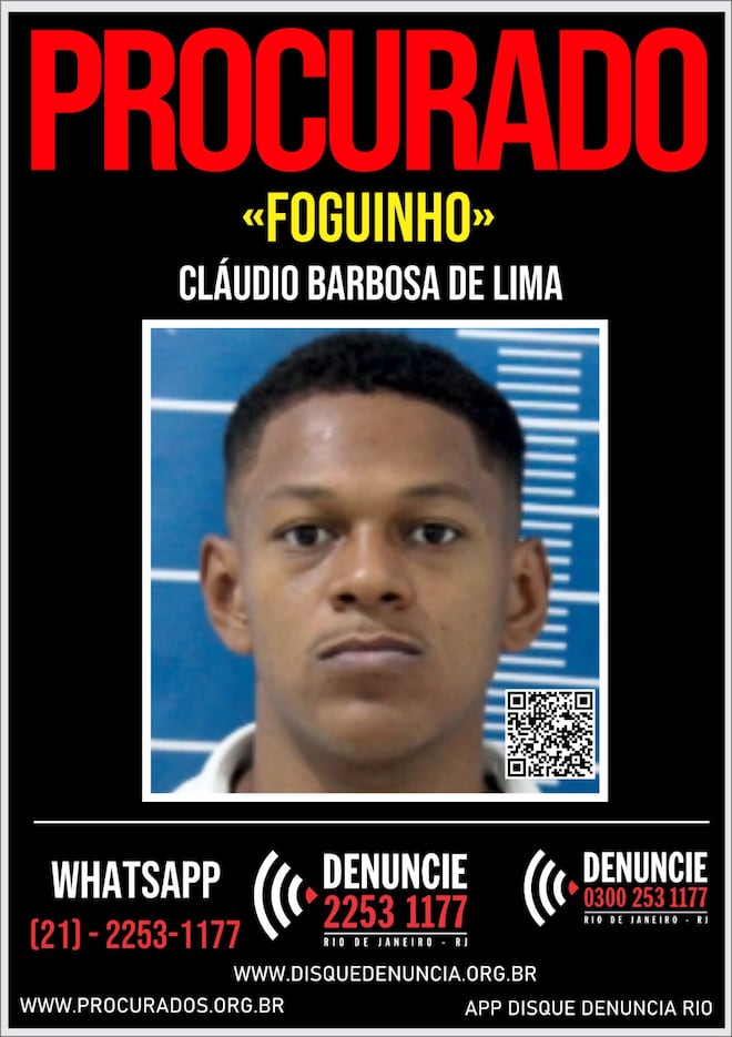 Disque Denúncia pede informações sobre homem foragido pela morte de sargento da PM no Rio