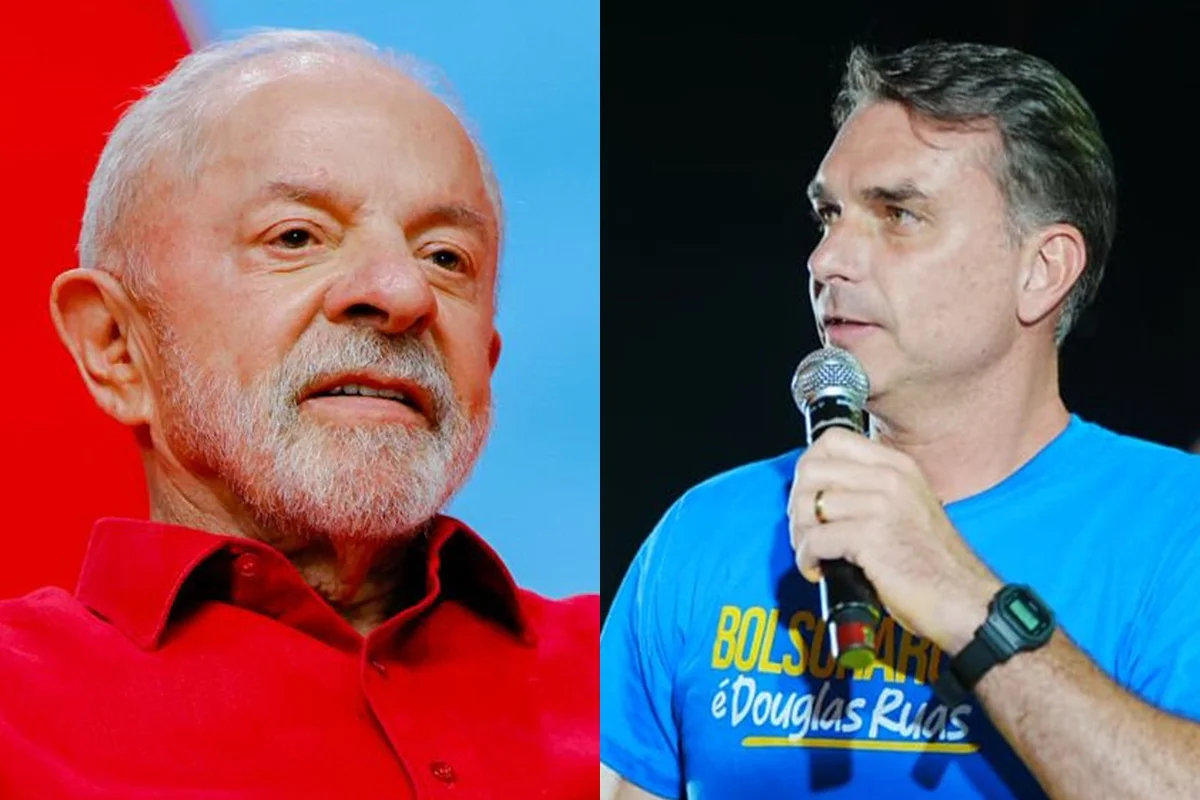 Imagem da matéria: Real Time no Paraná: Flávio Bolsonaro tem 47% e Lula 30% no 1º turno