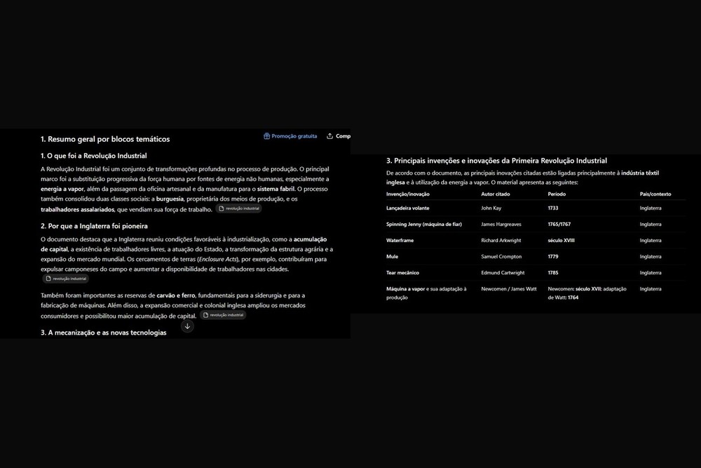 Resumo com base em PDF feito pelo ChatGPT — Foto: Diedrich Bader/TechTudo