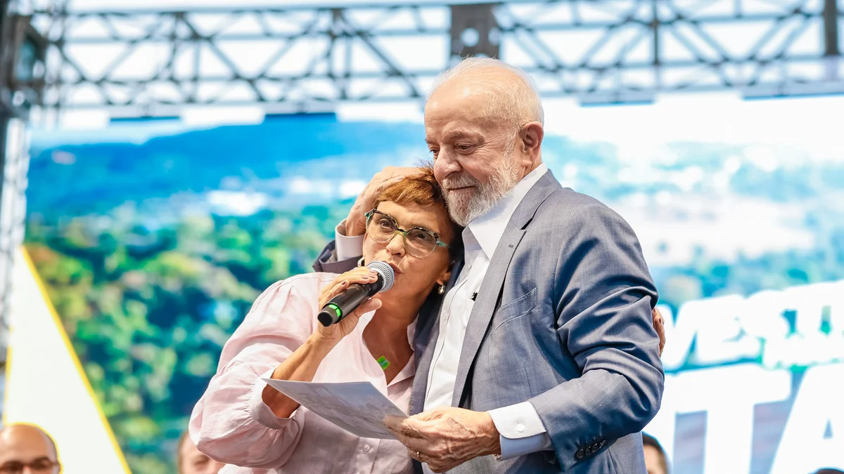 Presidente Lula e a prefeita de Contagem (MG), Marília Campos
