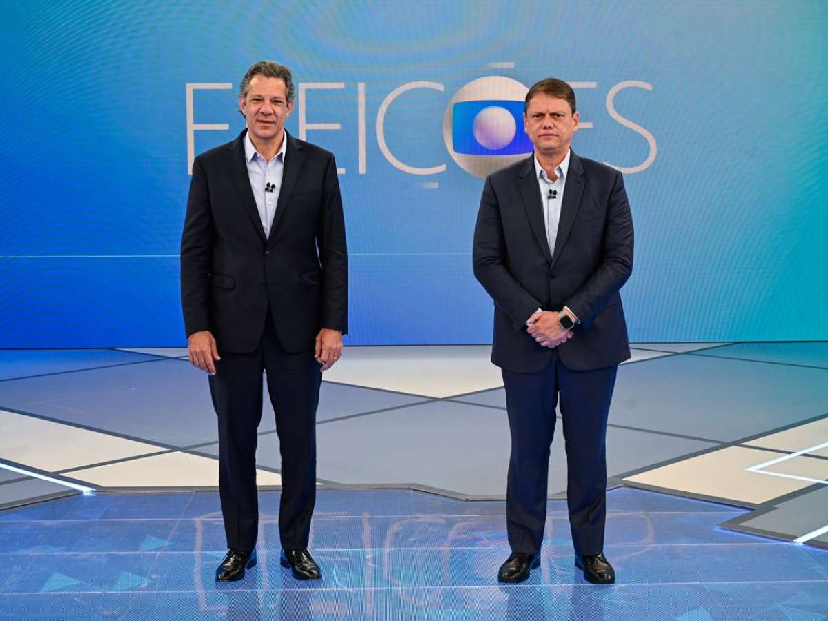 Inclusão de crianças com deficiência e situação fiscal são temas do segundo bloco de debate entre Tarcísio e Haddad na Globo; acompanhe ao vivo