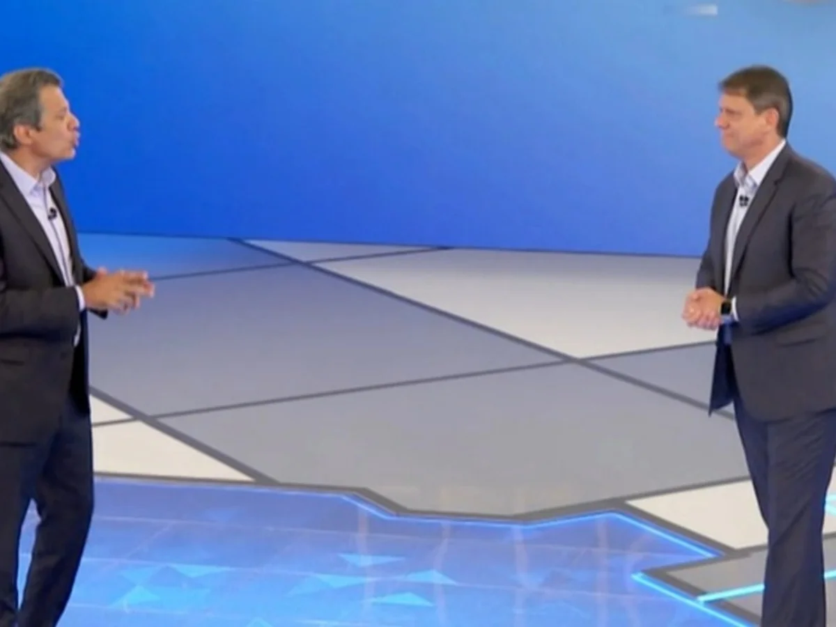 Tarcísio chama Haddad de Pinóquio em debate ao falar sobre mães atípicas