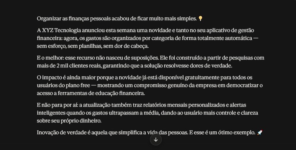 Texto para LinkedIn do Claude — Foto: Diedrich Bader/TechTudo