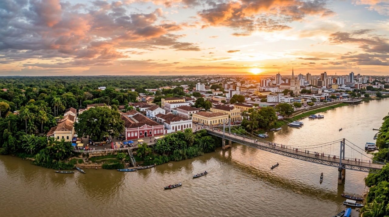 A capital no coração da Amazônia onde o relógio muda, o pôr do sol engana e a história ainda está nas ruas