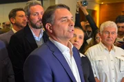 O candidato do PL à Presidência da República, Flávio Bolsonaro (PL)