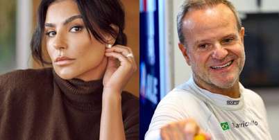 C&iacute;ntia Chagas confirma namoro com o ex-piloto de F&oacute;rmula 1 Rubens Barrichello Foto: @cintiachagass e @rubarrichello via Instagram / Estad&atilde;o