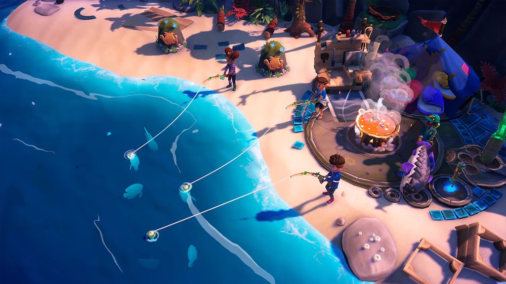 Em Survival Kids. um grupo de crianças tem que sobreviver por conta própria após naufragarem em uma ilha — Foto: Reprodução/Nintendo Game Store