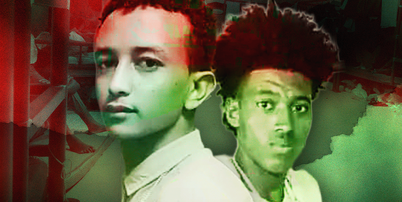 Kibrom Kinfe Aregawi e Tsigabu Gebremariam (&agrave; direita) est&atilde;o entre os cinco et&iacute;opes executados em 23 de junho, cujos corpos n&atilde;o foram devolvidos &agrave;s suas fam&iacute;lias Foto: Handout/BBC / BBC News Brasil
