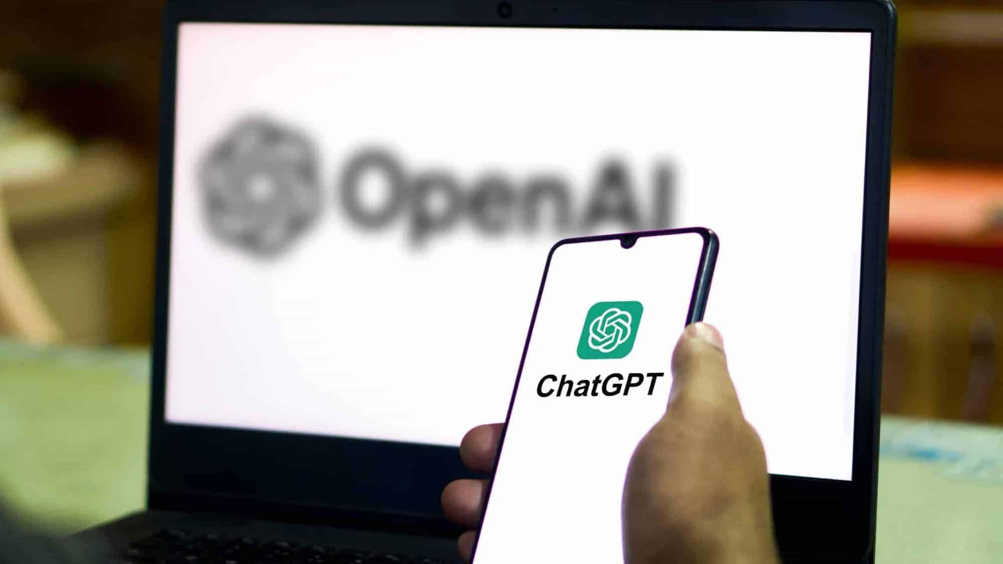 Logo do OpenAI e ChatGPT
