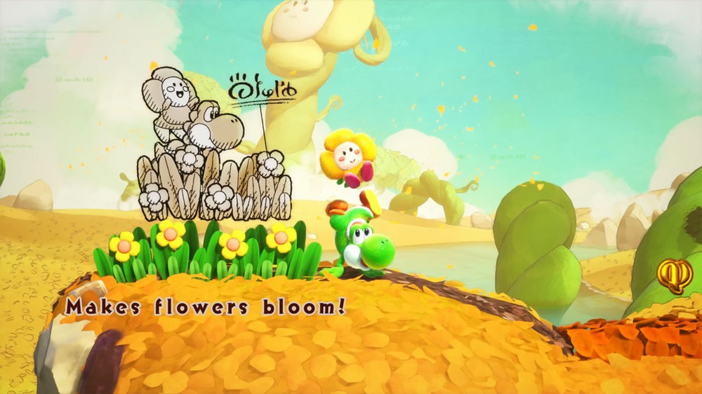 Yoshi and the Mysterious Book traz uma divertida aventura de plataforma que incentiva a curiosidade e exploração — Foto: Reprodução/Nintendo