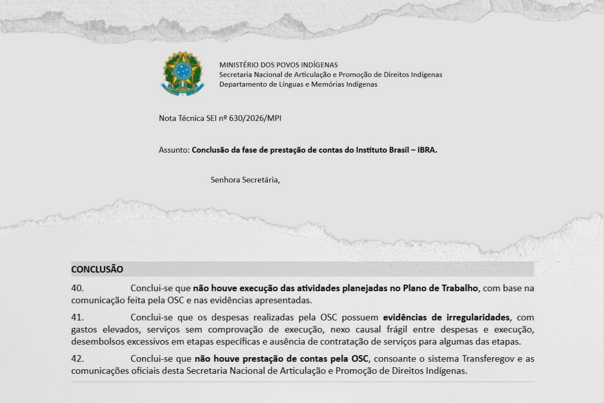 ONG é pega na mentira ao culpar chuva por atraso em projeto para indígenas
