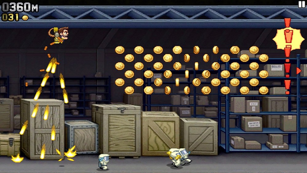 Jetpack Joyride manteve sua mecânica divertida e instigante no navegador — Foto: Divulgação