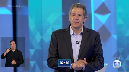 Debate em SP - Fernando Haddad (PT) faz as considerações finais