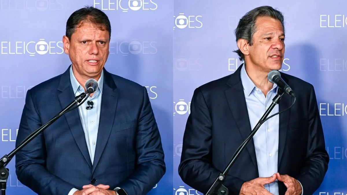 Tarcísio e Haddad protagonizam debate nacionalizado às vésperas do 1º turno