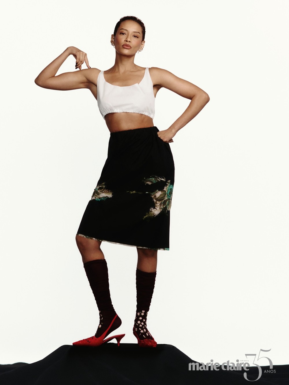 Taís Araujo reflete sobre identidade, beleza e a decisão de mudar o visual aos 47 — Foto: Hudson Rennan (FSag)