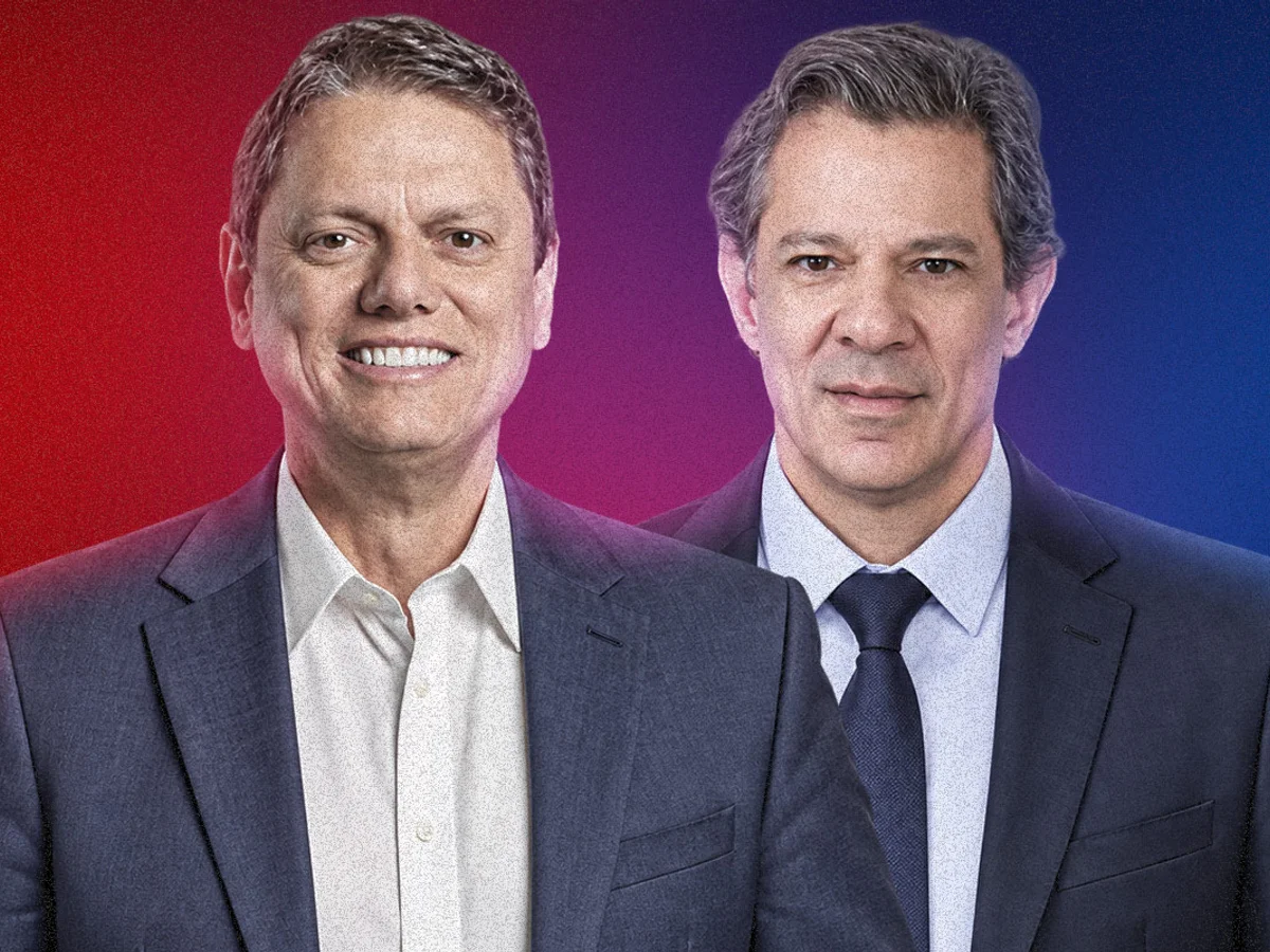 Disputa em SP: Tarcísio e Haddad se enfrentam em debate na TV nesta terça