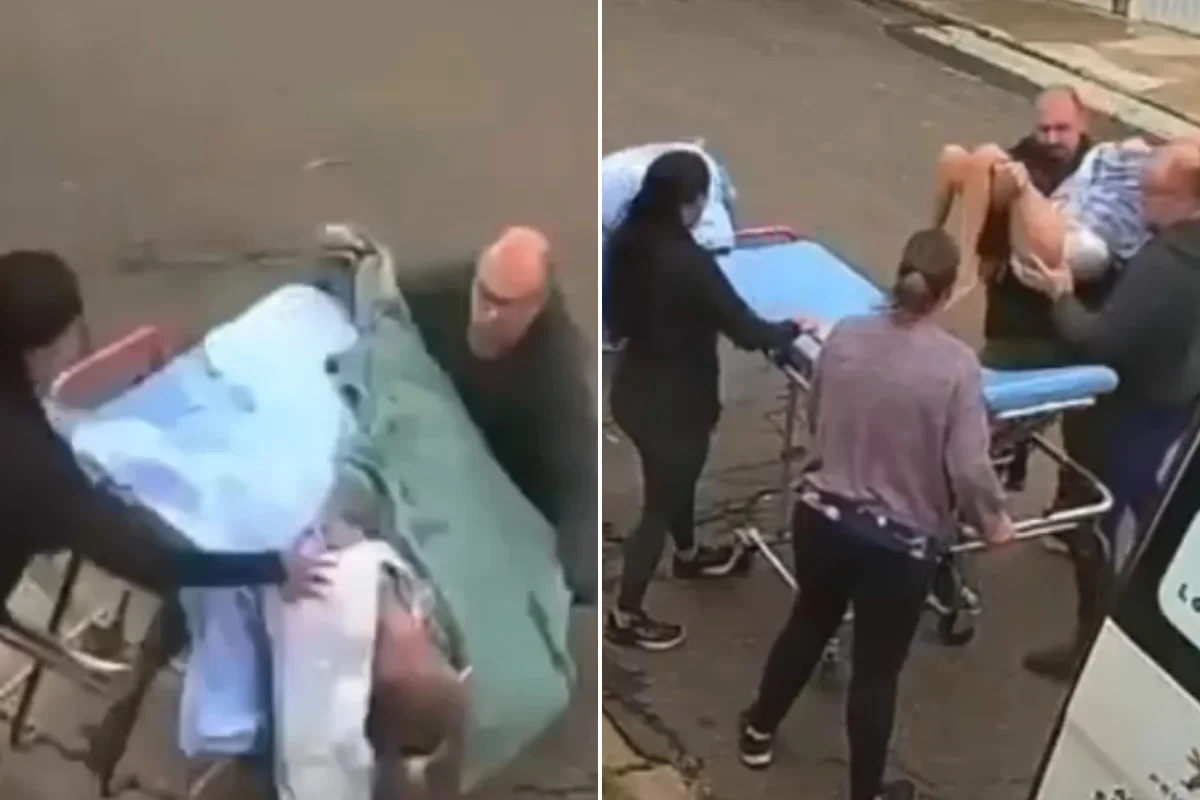 Mulher que caiu de maca durante transporte para ambulância morre em MG