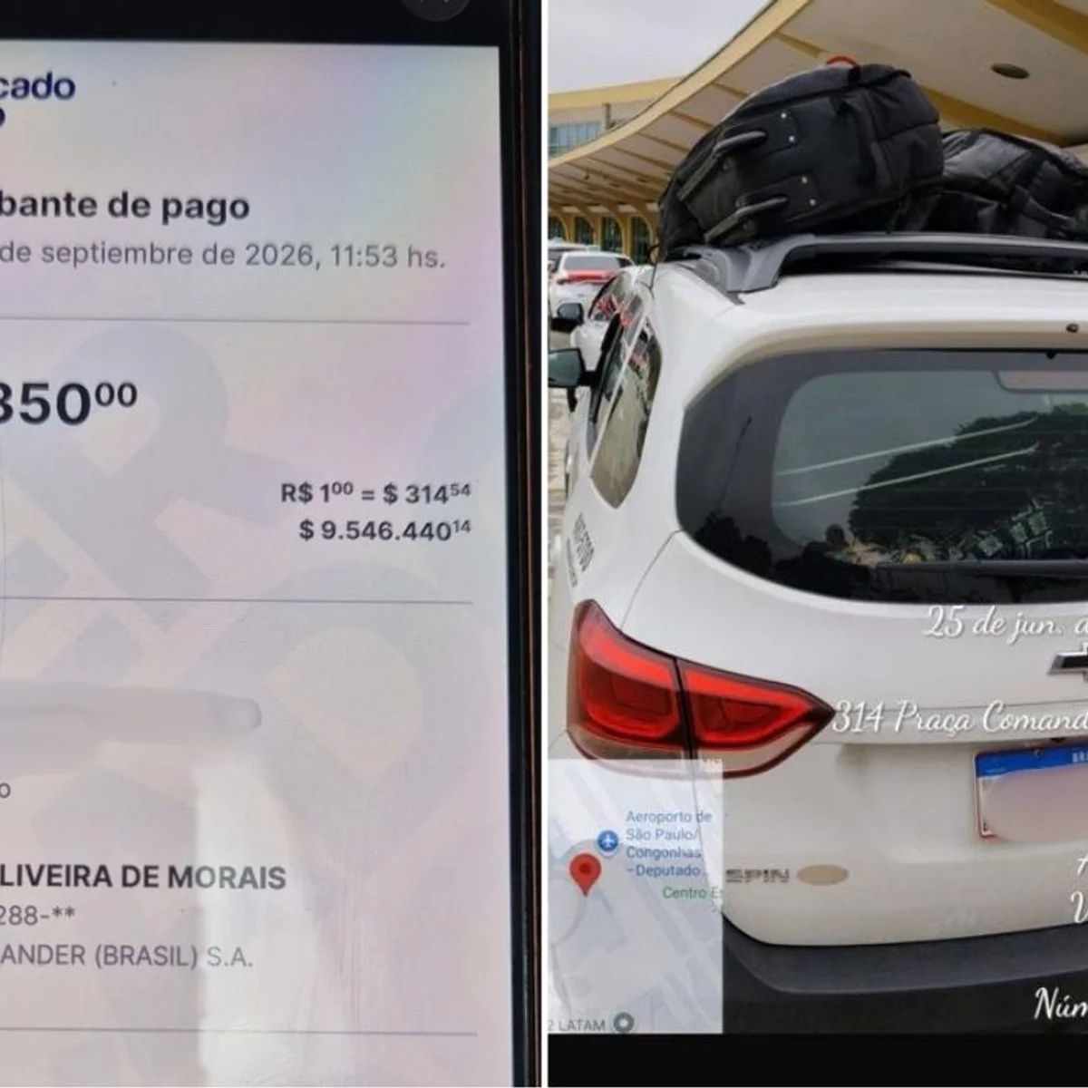 Taxista debitou R$ 30 mil de turista argentino após viagem de R$ 30 em SP