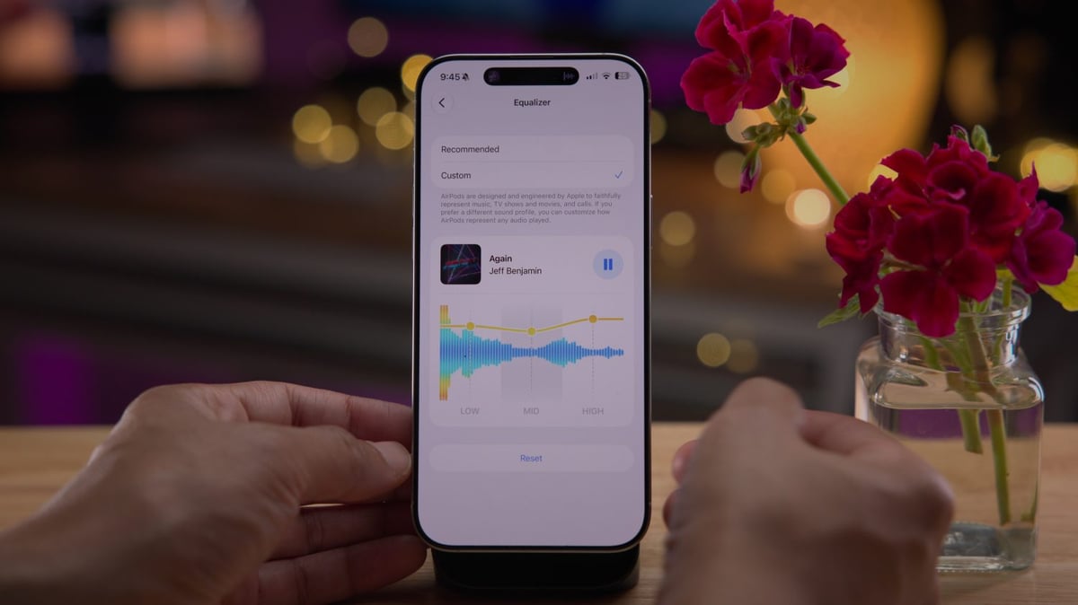 Os AirPods finalmente possuem um EQ personalizável, embora seja apenas de 3 faixas.