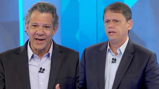Inclusão de crianças com deficiência e situação fiscal são temas do segundo bloco de debate entre Tarcísio e Haddad na Globo; acompanhe ao vivo
