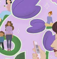 Com uma equipe multidisciplinar que reúne diversas instituições espalhadas pelo Brasil, o projeto Eu Decido tenta garantir segurança e ajudar mulheres em situação de violência a buscar ajuda. Ilustração: Lorena Mendonça/Projeto Eu Decido Foto: The Conversation