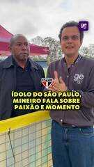 Mineiro, autor do gol do título mundial do São Paulo em 2005, visitou o treino da Seleção
