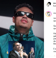 Vídeo postado pelo MC Cabelinho faz parte do projeto Revelando Brasil, do Calma Urgente Foto: Reprodução/Instagram/@mccabelinho
