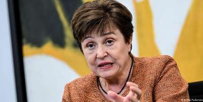 "Agora temos uma economia mundial que est&aacute; apoiada numa &uacute;nica perna: a da intelig&ecirc;ncia artificial", disse a diretora-gerente do FMI, Kristalina Georgieva Foto: DW / Deutsche Welle