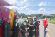 O Corpo de Bombeiros foi acionado para atender a ocorrência