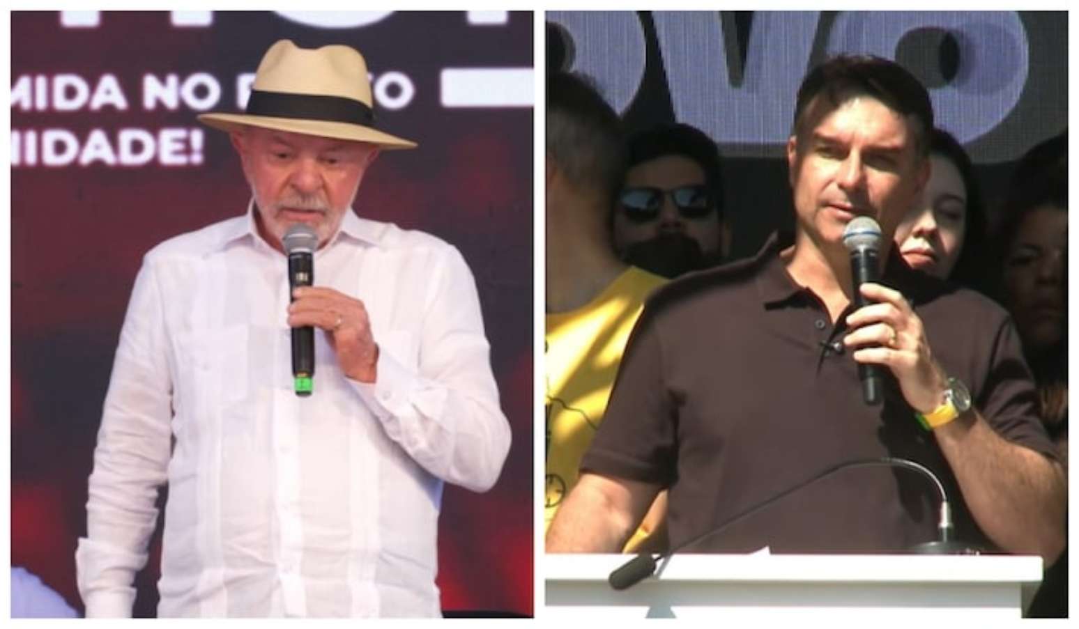 Lula e Flávio Bolsonaro chegam à reta final da campanha antes do primeiro turno