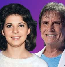 Roberto Carlos, hoje com 85 anos, e Magda Fonseca na época do namoro, na década de 1960: musa inspiradora de canções apaixonadas Foto: Fotomontagem: Sala de TV