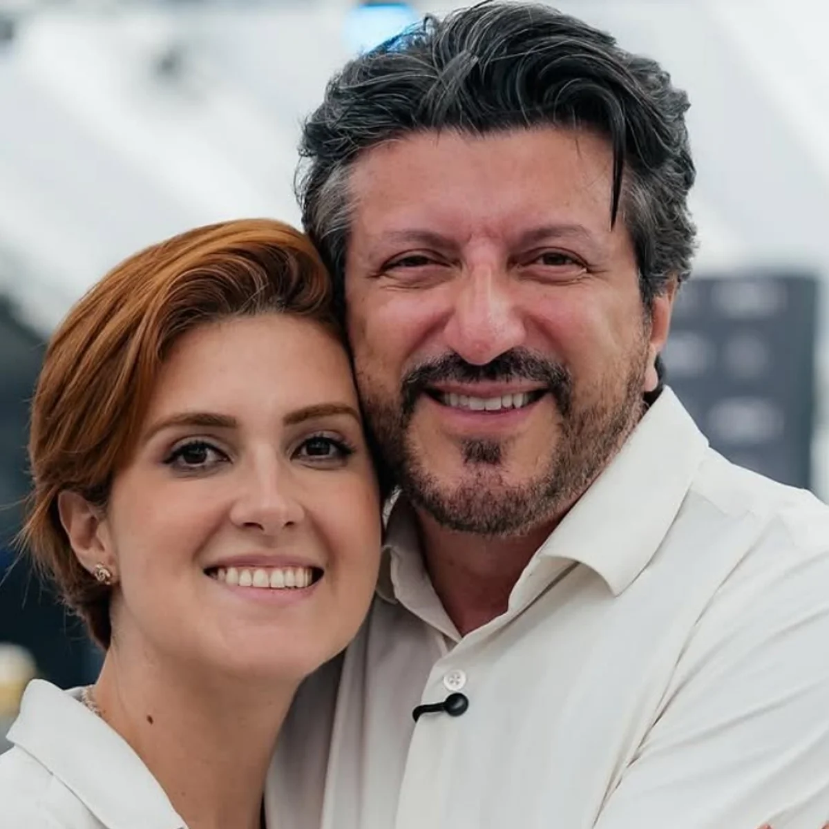 Viúva de Lito Sousa se emociona em homenagem ao marido: "Senti sua energia"