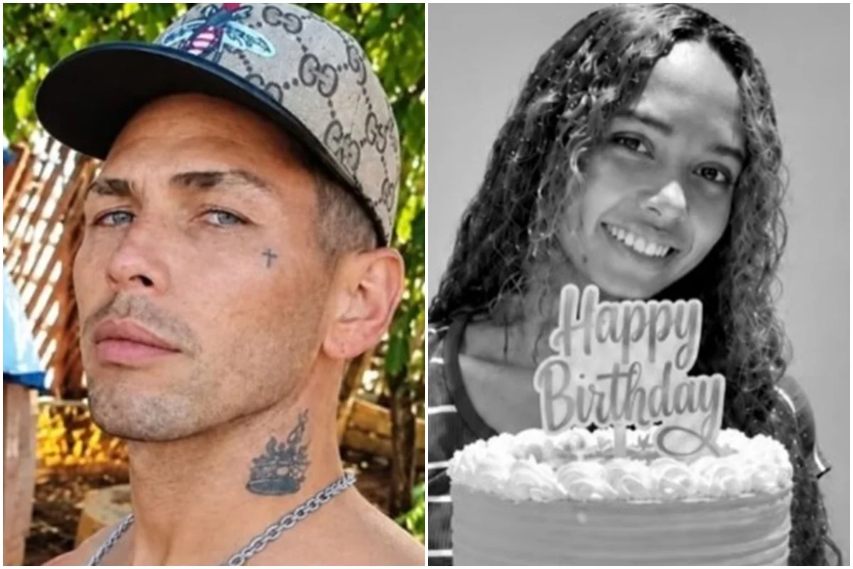 Padrasto à esquerda e a adolescente morta à direita
