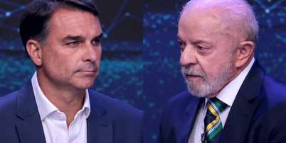 Flávio Bolsonaro (PL) e Lula (PT) disputam a eleição presidencial Foto: Werther Santana/Estadão / Estadão
