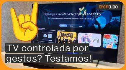 Samsung lança TV com IA e comandos de gestos; conheça
