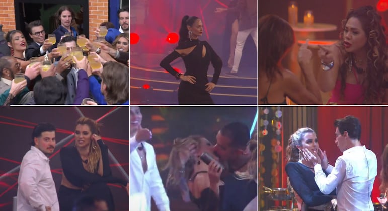 Tina Calamba sobe em cima da mesa durante treta com Daniel Erthal e dispara: “Você queria me beijar”